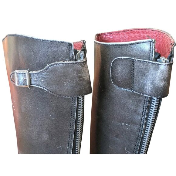 Rare Dr Martens Distressed Moto Boots Mens 8 Metallic Gray Zip VTG Grunge Punk - Picture 11 of 16